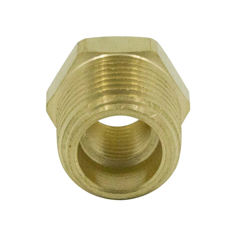 [Australia - AusPower] - Legines Brass Pipe Fitting Hex Bushing 3/4" NPT Male x 3/8" NPT Female Adapter 1200psi (Pack of 2) 3/4×3/8 