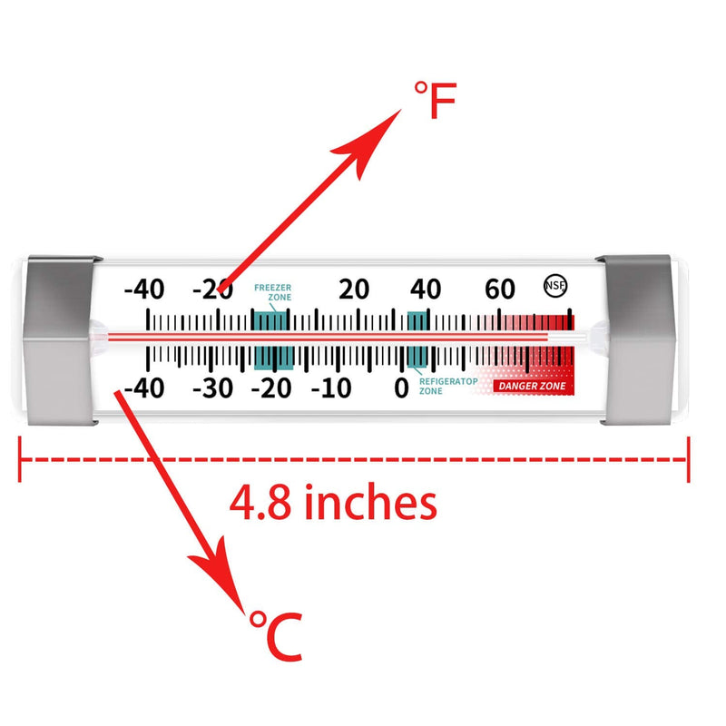 [Australia - AusPower] - 12 Pack Fridge Refrigerator Freezer Thermometer 