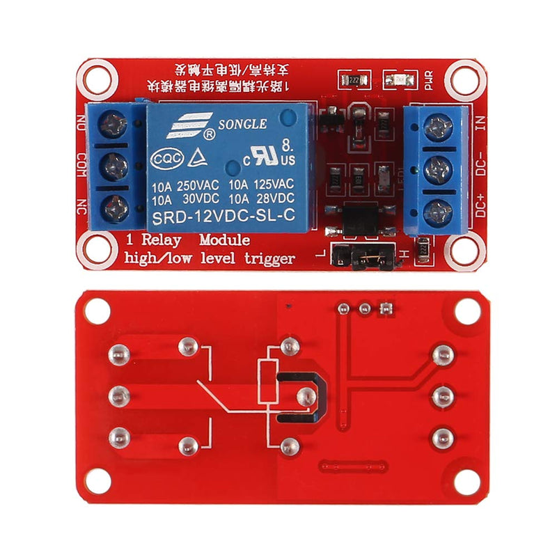 [Australia - AusPower] - ACEIRMC 10pcs 12v Relay Board for Raspberry Arduino Relay Module 1 Channel Opto-Isolated High or Low Level Trigger (12V) 