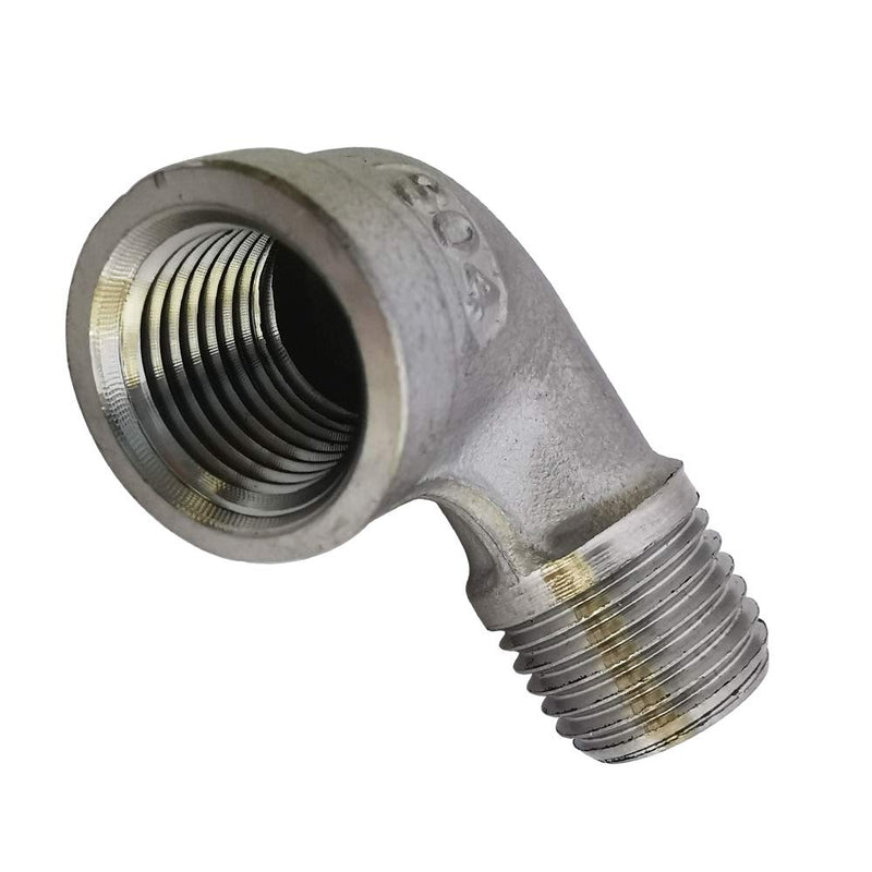[Australia - AusPower] - Avanty Stainless Steel 304 Cast Pipe Fitting, 90 Degree Street Elbow, 1" NPT Male x 1" NPT Female 