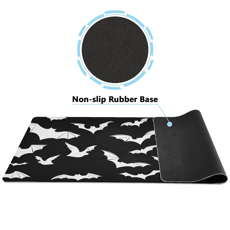 [Australia - AusPower] - Glaphy Halloween Bats Mouse Pad Large Gaming Mouse Pad Non-Slip Desk Mat for Computers Laptop, 35.4x15.7 in XXL-35.4x15.7in 