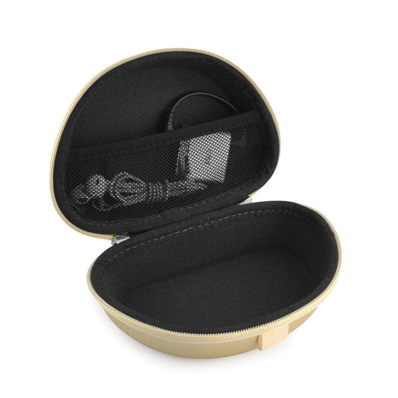 [Australia - AusPower] - Geekria Shield Headphone Case Compatible with Beats Solo 3, Solo 2, Solo HD Case, Replacement Hard Shell Travel Carrying Bag with Cable Storage (Gold) 