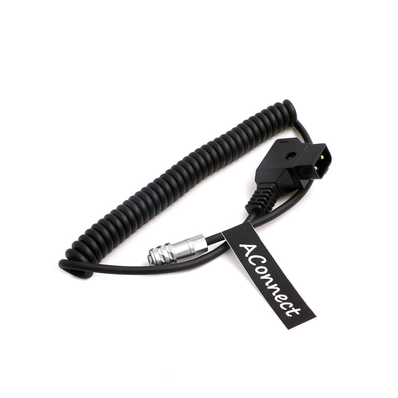 [Australia - AusPower] - BMPCC-Weipu 2Pin-Blackmagic-Cable 2 Pin Female to D Tap Power Coiled Cord for Blackmagic Pocket Cinema Camera 4K|6K from Gold Mount V Mount Coiled Cable 