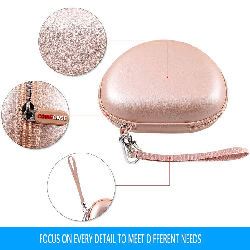 [Australia - AusPower] - Extra Large Headphone Case Compatible with Beats Solo3/ Solo2/ for Beats Studio3/ for Picun P26/ for Elecder i39/ for Mpow and More Foldable Bluetooth Wireless Headset - Rose Gold 