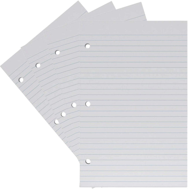 [Australia - AusPower] - 1InTheOffice College Ruled Filler Paper, 5.5 x 8.5 Mini Binder Filler Paper, White, 100 Sheets/Pack 