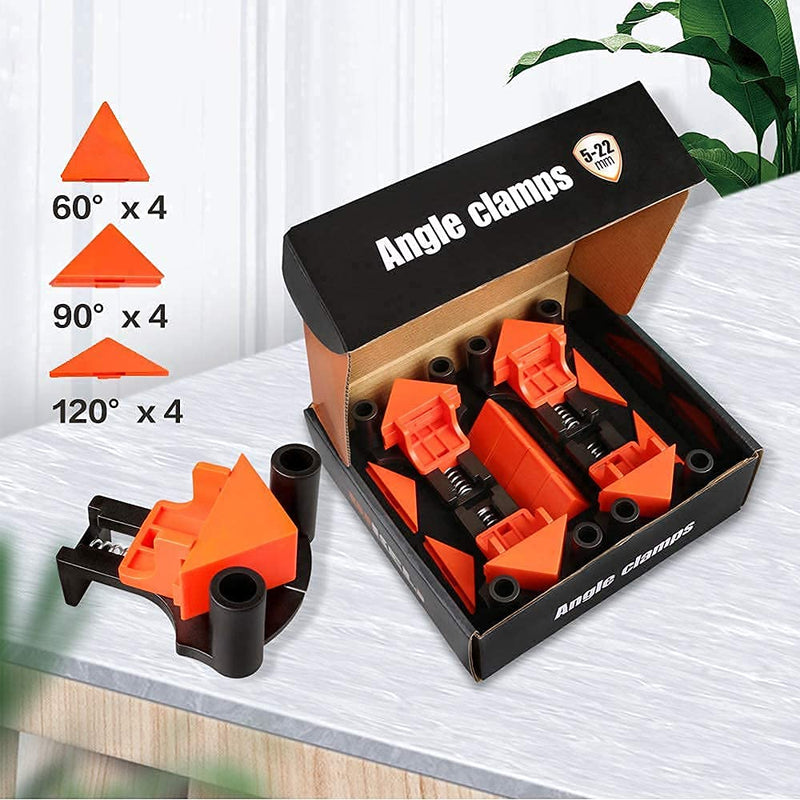 [Australia - AusPower] - Corner Clamps for Woodworking - 4PCS 60/90/120 Degree Right Angle Clamps for Welding | Photo Framing | Drilling | Cabinets - Pro Angle Clips Set of 4 