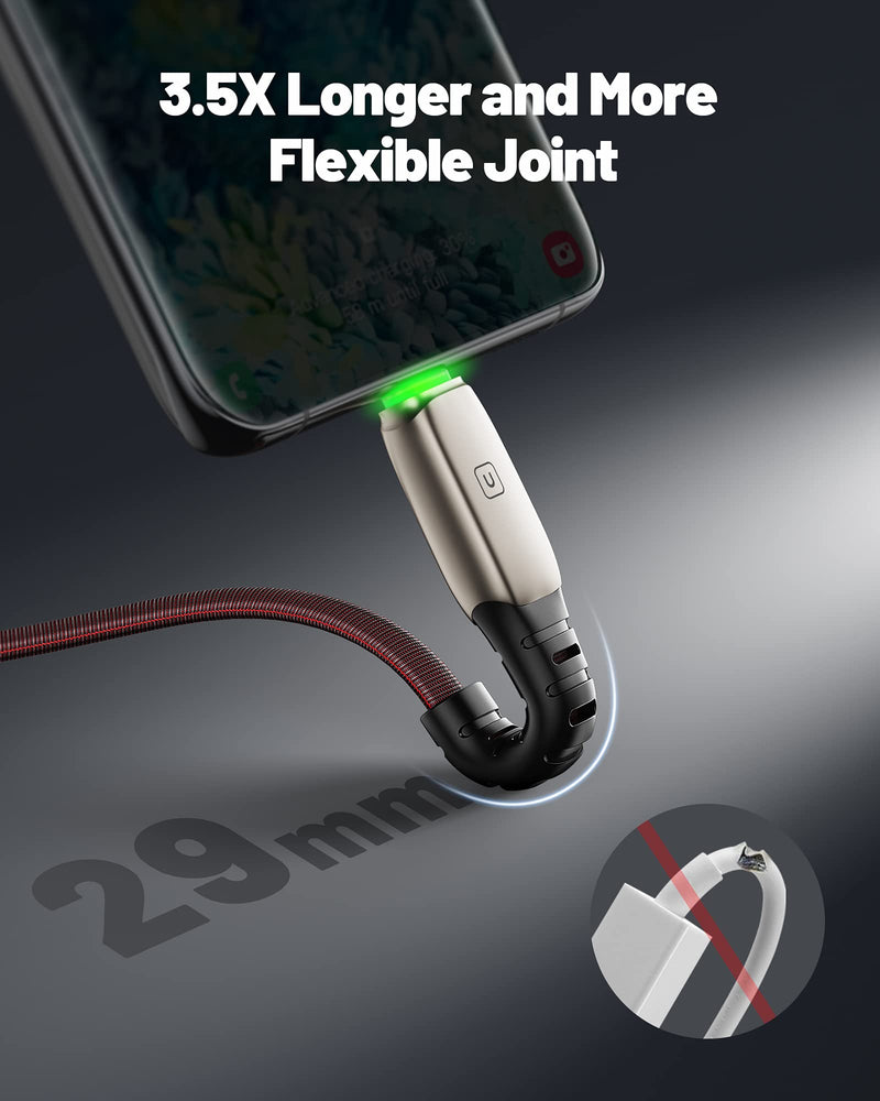 [Australia - AusPower] - USB C Cable, INIU [3 Pack] 3.1A QC Fast Charging USB Type C Cable, Braided (1.6+3.3+6.6ft) USB-C Phone Charger Cables for Samsung Galaxy S21 S20 S10 Plus Note 10 LG Google Pixel OnePlus Huawei etc 