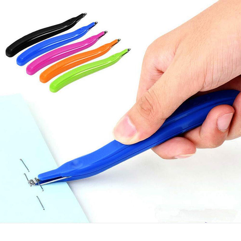 [Australia - AusPower] - ZZTX 6 PCS Professional Magnetic Staple Remover Puller Rubberized Staples Remover Staple Removal Tool for School Office Home 5 Colors 