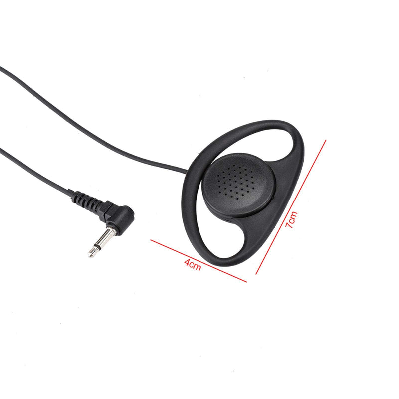 [Australia - AusPower] - KIKYO D-Shell Type Radio Headset, 3.5mm Jack Listen Only Earpiece Headset for Motorola ICOM Kenwood Radios 
