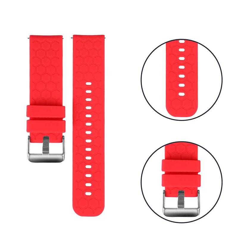 [Australia - AusPower] - TenCloud 6-Pack Bands Compatible with TicWatch GTH Tic Watch E3 Silicone Watch Straps 20mm Soft Replacement Band for TicWatch GTH 