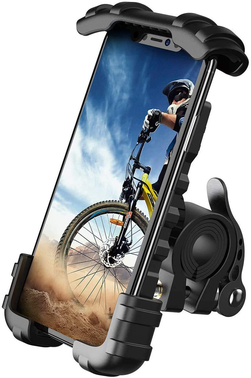 [Australia - AusPower] - Bike Phone Holder, Motorcycle Phone Mount - Lamicall Bicycle Handlebar Cell Phone Clamp, Scooter Phone Clip for Phone 11 Pro Max, S9 and 4.7"- 6.8" Cellphone Black 