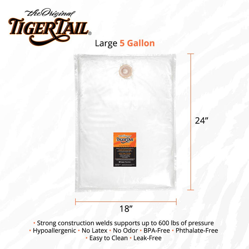 [Australia - AusPower] - Tiger Tail DrySoak Hot Water Therapy Bag, Large (5 Gallon), Made in USA (Sister Brand Fomentek) Large (5 Gallon – 21″ x 23″) 