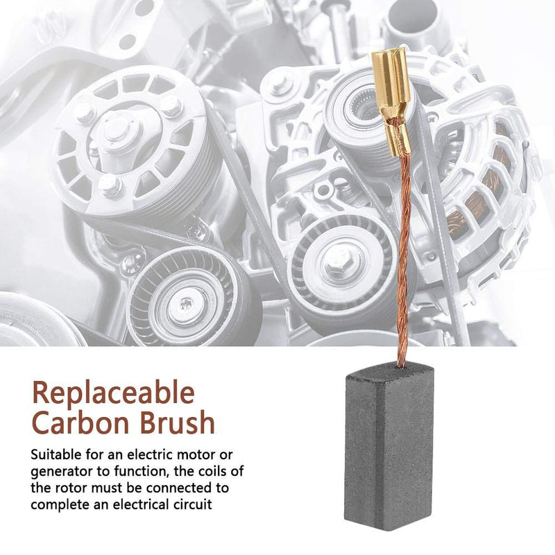 [Australia - AusPower] - 100 Carbon Brushes, 20PCs 5×8×16 mm Electric Motor Drill Carbon Brush Replacement with Great Conductivity, Carbon Brush Set 