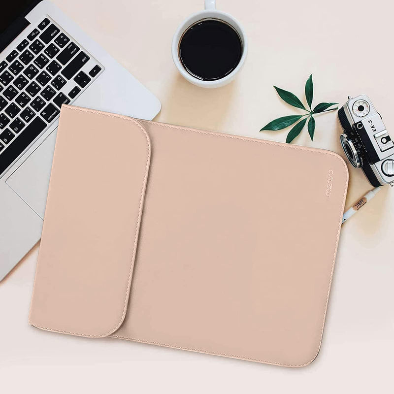[Australia - AusPower] - MOSISO Laptop Sleeve Compatible with MacBook Air 13 inch M2 A2681 M1 A2337 A2179 A1932/Pro 13 M2 M1 A2338 A2251 A2289 A2159 A1989 A1706 A1708, Faux Suede Leather Case with Small Bag, Camel 