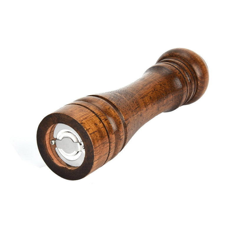 [Australia - AusPower] - Wooden Pepper Mill Kit Wood Manual mills Solid With Strong Adjustable Ceramic Grinder 8 " B 1 Wooden Pepper Mill 
