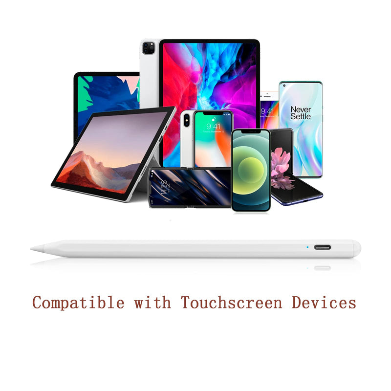 [Australia - AusPower] - Electronic Stylus Pen for Galaxy Z Flip 3 Z Fold 3,New Plastic Point Tip with Precise and Accurate Drawing Pens Compatible with Galaxy Z Flip 3 Z Fold 3 Stylus Pencil,White 