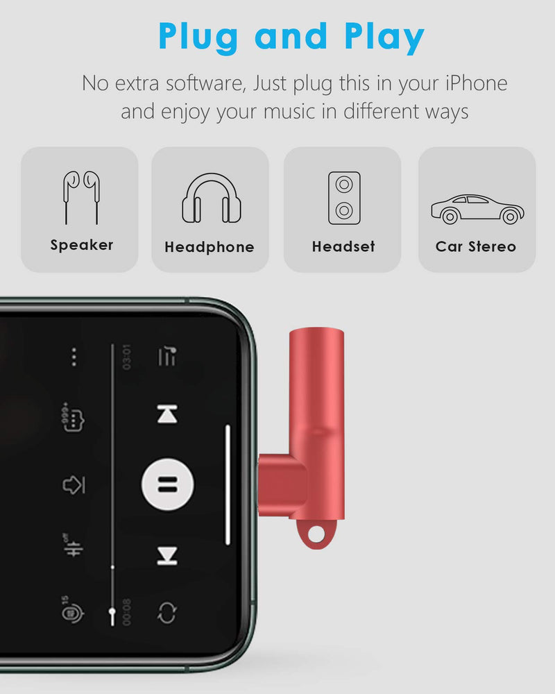 [Australia - AusPower] - Mangotek Lightning to 3.5 mm Headphone Jack Adapter, Apple MFi Certified iPhone Headphones Adapter Aux Dongle Cable Adaptor Earphone Audio Converter for iPhone 13 12 11 Pro Max 7 8 Plus SE X XR XS 