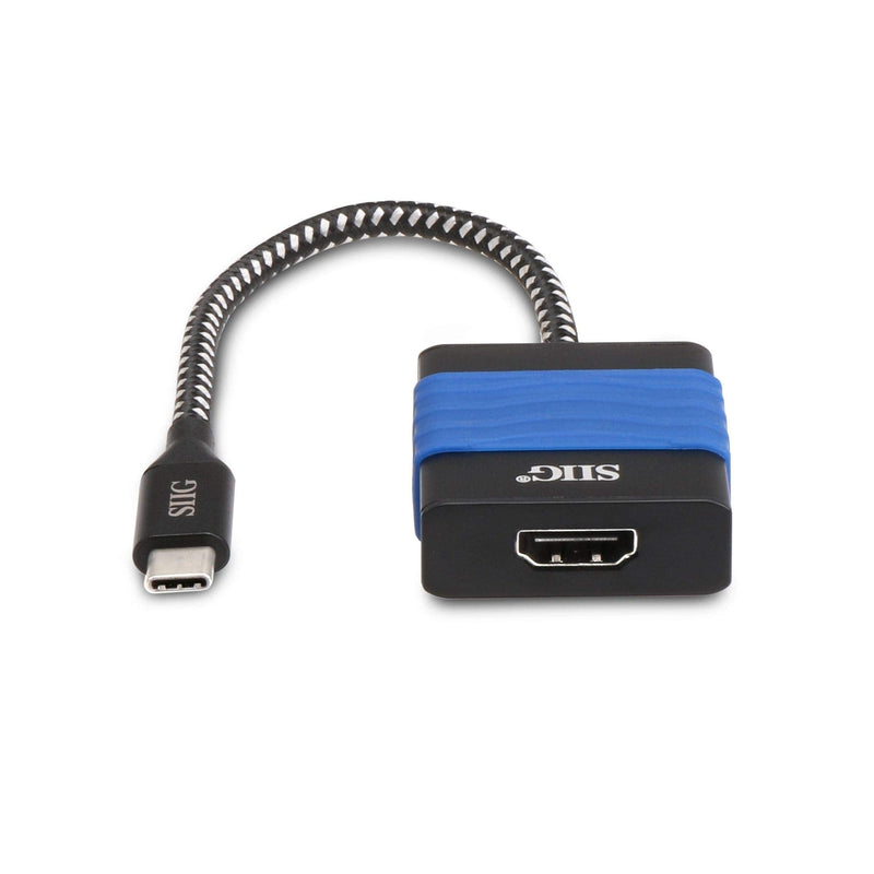 [Australia - AusPower] - SIIG USB C to HDMI 4K 60 Hz Adapter Converter, Type C to HDMI Male to Female for 2015/2016 MacBook, ChromeBook Pixel, Dell XPS 15, Thunderbolt 3 Compatible 
