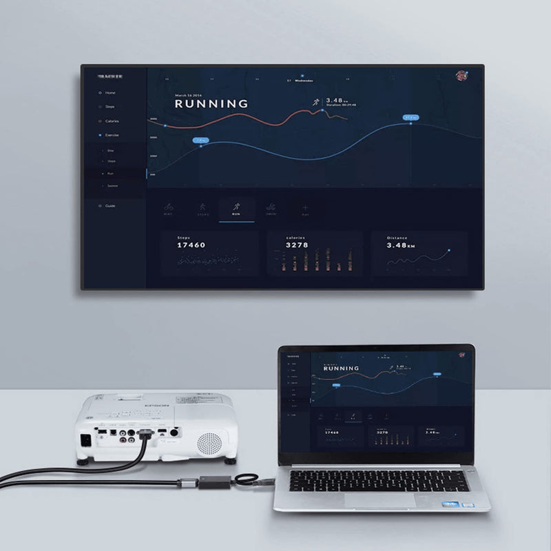 [Australia - AusPower] - KUPOISHE USB 3.0 to HDMI Adapter for Monitor Windows 11/10 / 8, HDMI USB Converter for Laptop, USB3 HDMI Cable Multiple Monitors for Desktop PC TV. Gray-VGA 