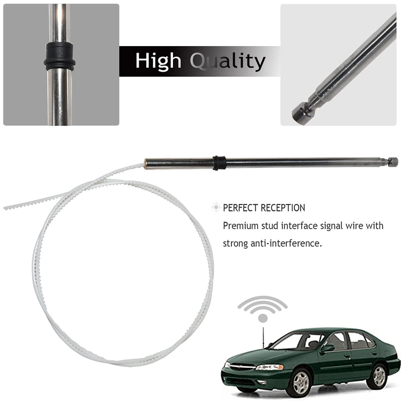 [Australia - AusPower] - RED WOLF Power Antenna Mast Cable Replacement for 1993-2004 Nissan Maxima Pathfinde Infiniti G20 Q45 Waterproof Anti-Corrosion Aerial AM/FM Radio 