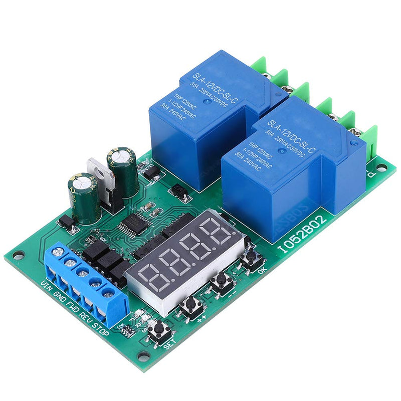 [Australia - AusPower] - Forward/Reverse Controller Module, 30A12V Multifunction Motor Forward Reverse Controller Start-Stop Delay Limit Switch Relay 