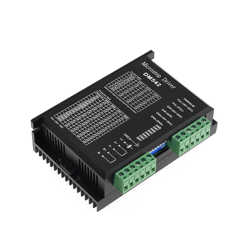 [Australia - AusPower] - Jusnboir DM542 Stepper Motor Controller 2-phase Digital Stepper Motor Driver 18-48 VDC Max. 4.2A for 57 86 Series Motor 