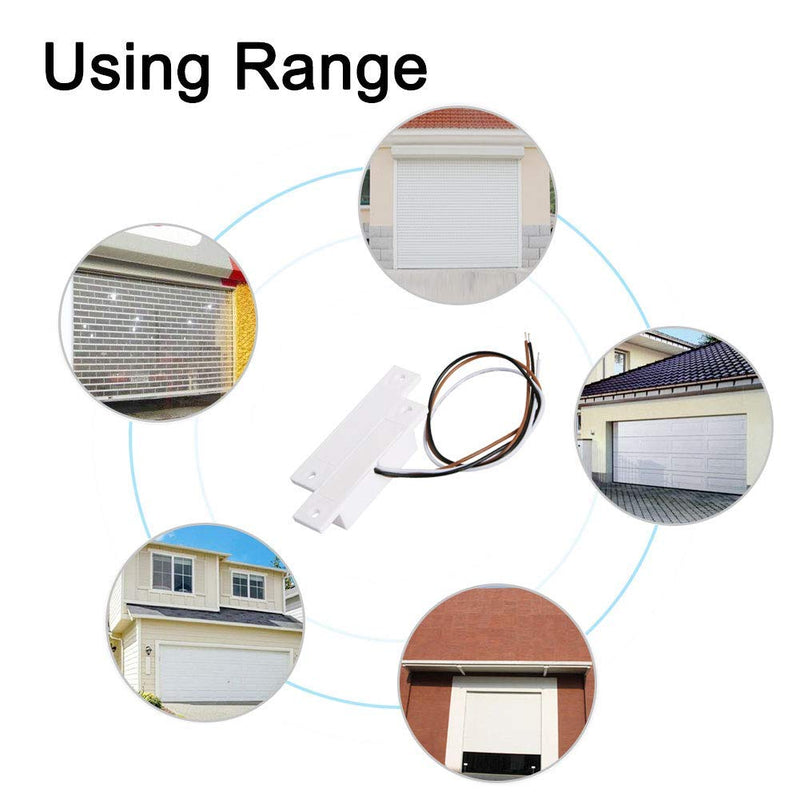 [Australia - AusPower] - Aoje-Link 2Sets RC-32 Magnetic Reed Switch Normally Open Closed NC + NO Door Alarm Window Security, Magnetic Door Switch, Magnetic Contact Switch, ABS RC-32 NC/NO 