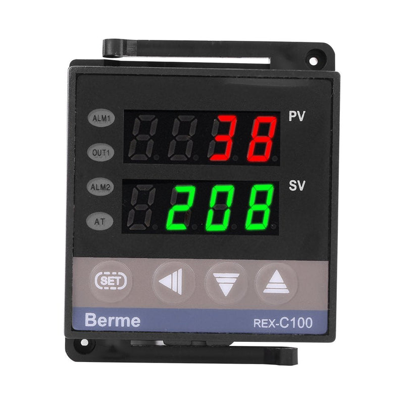 [Australia - AusPower] - PID Temperature Controller, 0℃-50℃ Alarm REX-C100 Digital Intelligent Thermostat LED PID Temperature Controller AC110V-240V 