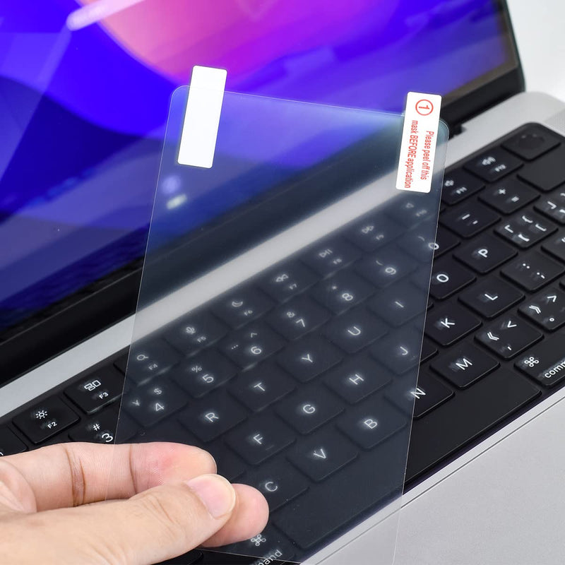 [Australia - AusPower] - 2 Pack MacBook Pro 14 Trackpad Protector Cover Skin, Clear Anti-Scratch Touchpad Cover Film for 2022 2021 New Apple MacBook Pro 14 Inch M1 Pro/Max Chip Model A2442 Protective Accessories MacBook Pro 14 A2442 