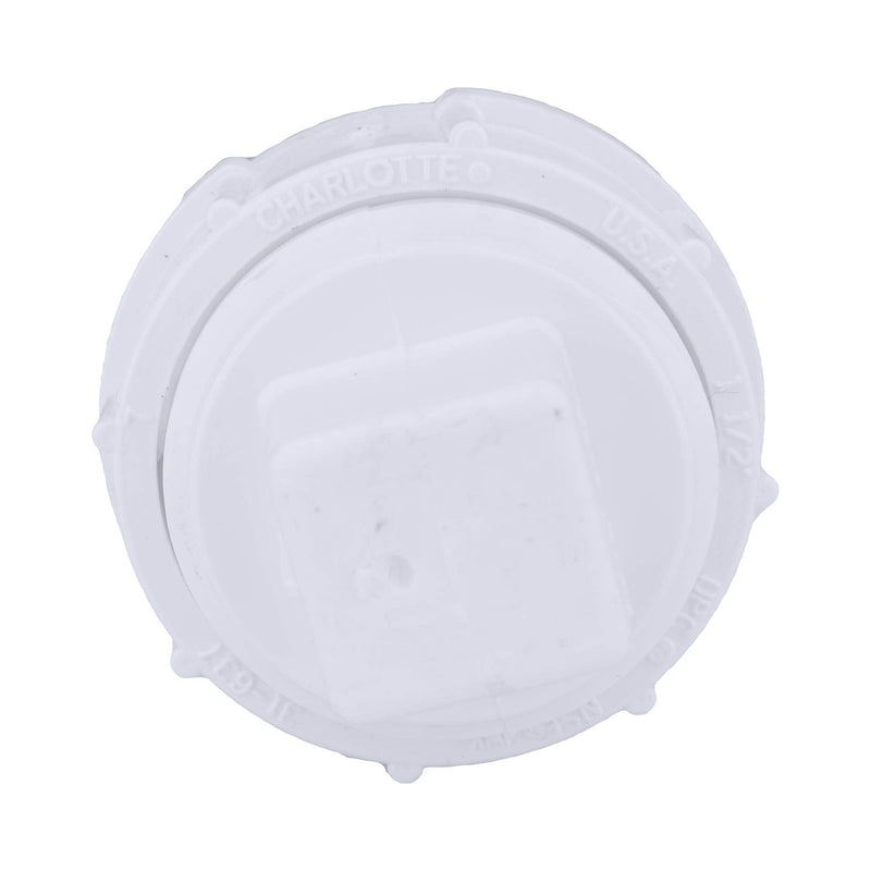 [Australia - AusPower] - CHARLOTTE PIPE 1 1/2 DWV FTG C/O ADAPTER W/CO PLUG DWV (DRAIN, WASTE AND VENT) ( 1 Unit Piece ) 1 1/2 Inch ( EACH qty: 1 ) White 