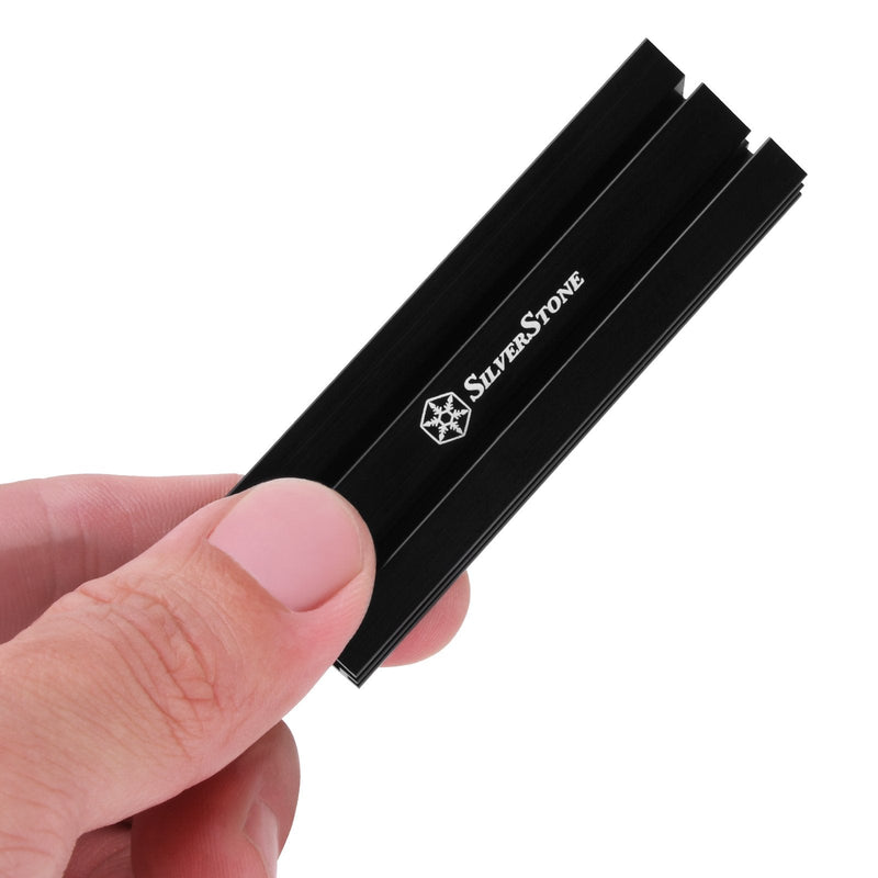 [Australia - AusPower] - SilverStone Technology Aluminum Alloy Heatsink with Multiple Thermal Pads for PCIE NVME M.2 or SATA M.2 TP02-M2 