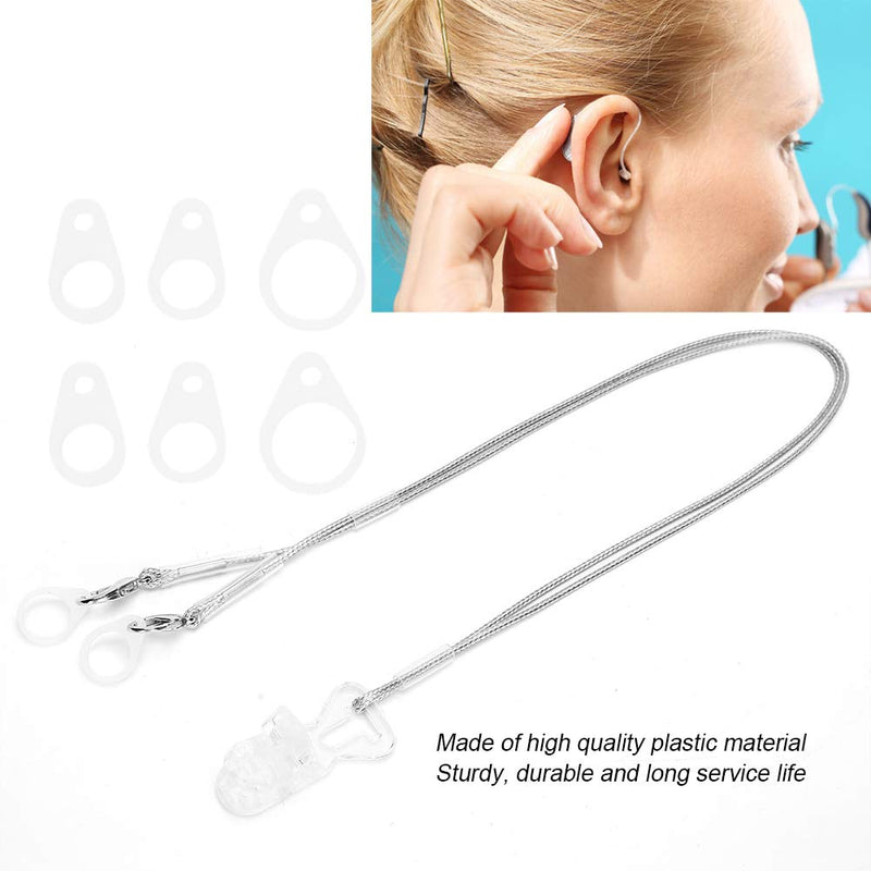 [Australia - AusPower] - Ear Aids Strap Plastic Hearing Rope Portable Hang Fixation Cord Lanyard Protection Hearing Accessory 