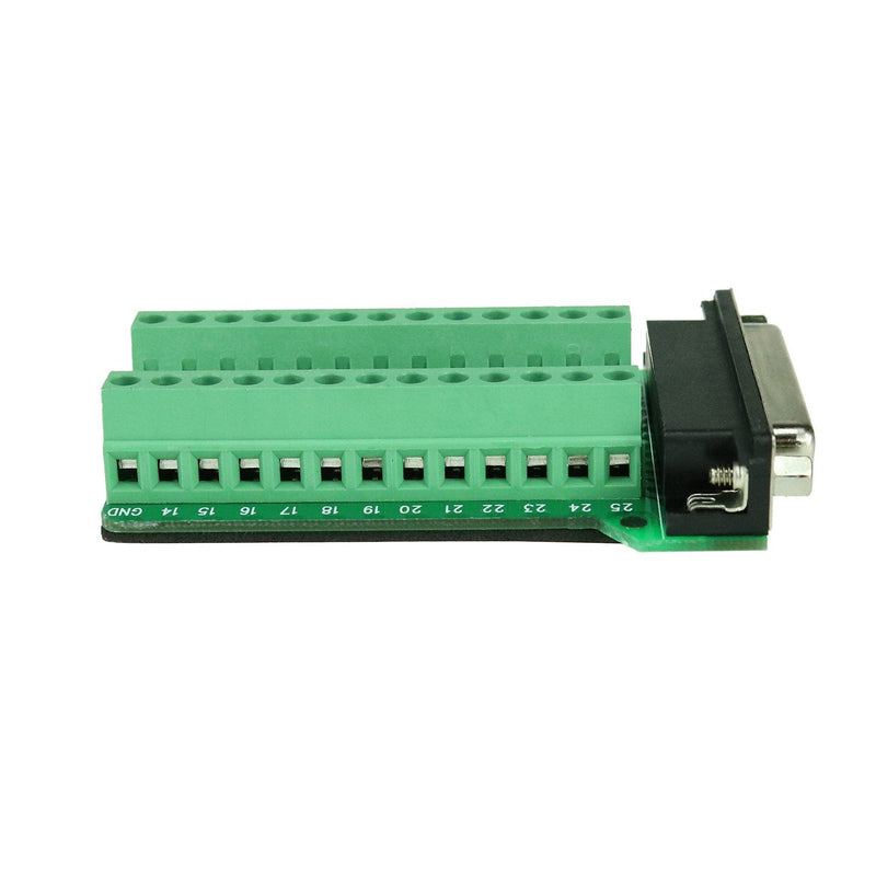 [Australia - AusPower] - Avanexpress DB25 Breakout Female Connector D-sub Breakout 25 Pin Connector with Nut (Pack of 3) 