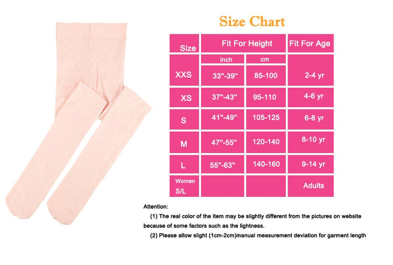 [Australia - AusPower] - Stelle Girls Ballet Dance Students School Footed Tight (Toddler/Little Kid/Big Kid) 2-pack-ballet Pink 2-4T 