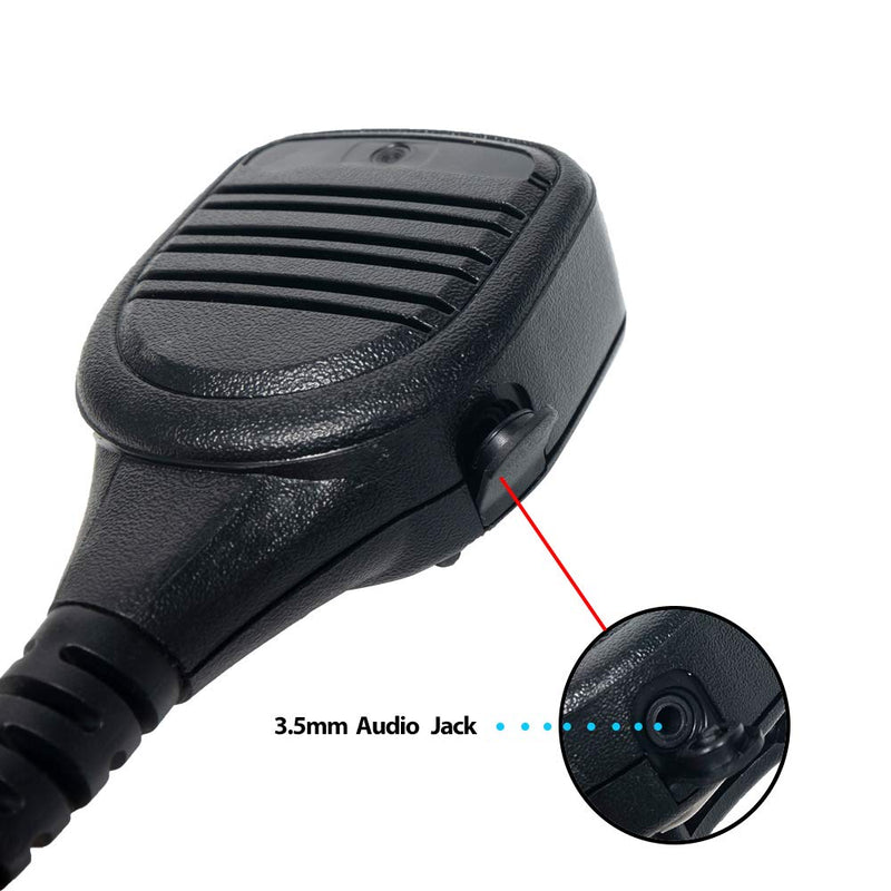 [Australia - AusPower] - BVMAG Handheld Speaker Mic Shoulder Microphone for Motorola 2 Way Radio XPR6550 APX6000 APX1000 APX4000 XPR7580 XPR7350 APX7000 XPR7550 XPR6350 Walkie Talkie 3.5mm Audio Jack 