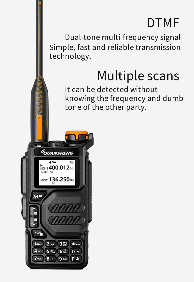 [Australia - AusPower] - UV-K5 Dual Band Radio 5 Watt Output Portable Two-Way Radio with NOAA Weather Alert Walkie Talki FM (1pc) 1pc 