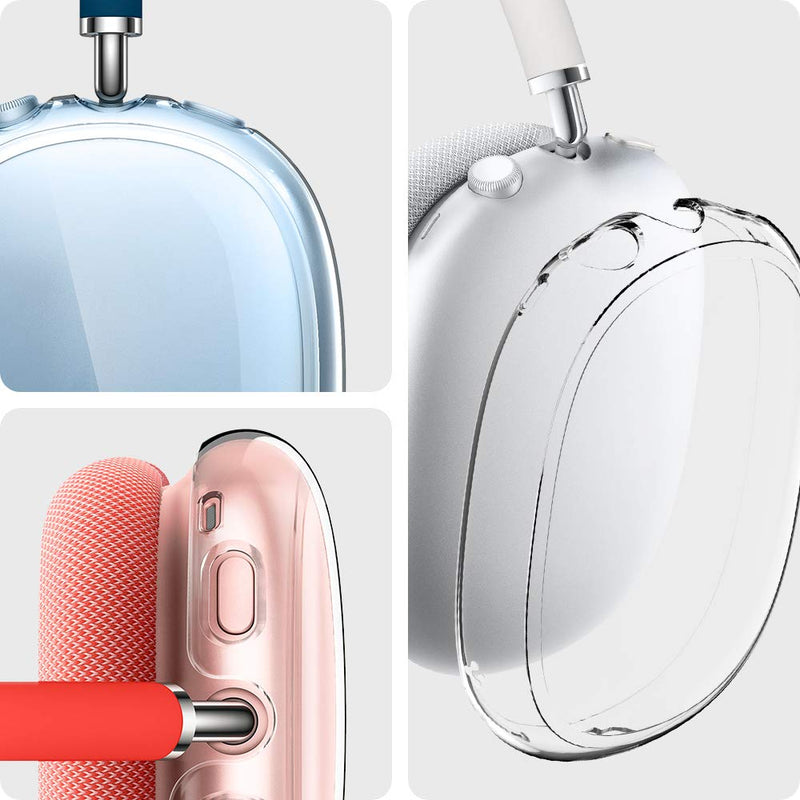 [Australia - AusPower] - Spigen Ultra Hybrid PRO Designed for Airpods Max Case Cover Protective Ear Cup Covers - Crystal Clear 