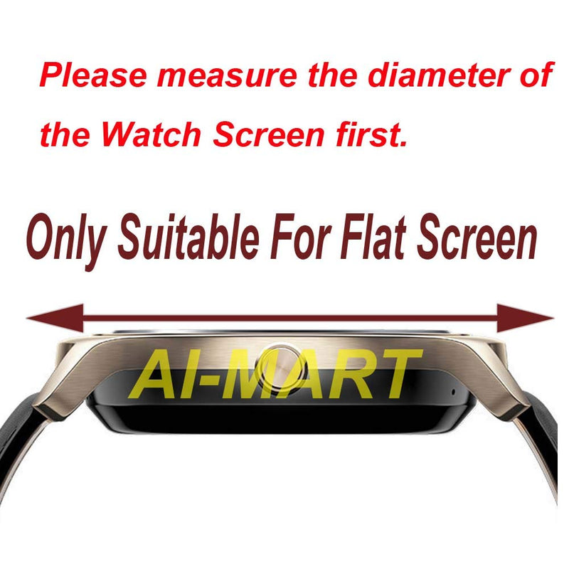 [Australia - AusPower] - [3-Pcs] Smartwatch Screen Protector Universal Round Watch HD Screen Protector Clear HD Film with Anti-Fingerprint, Anti-Bubble,Anti-Scratch (32MM) 