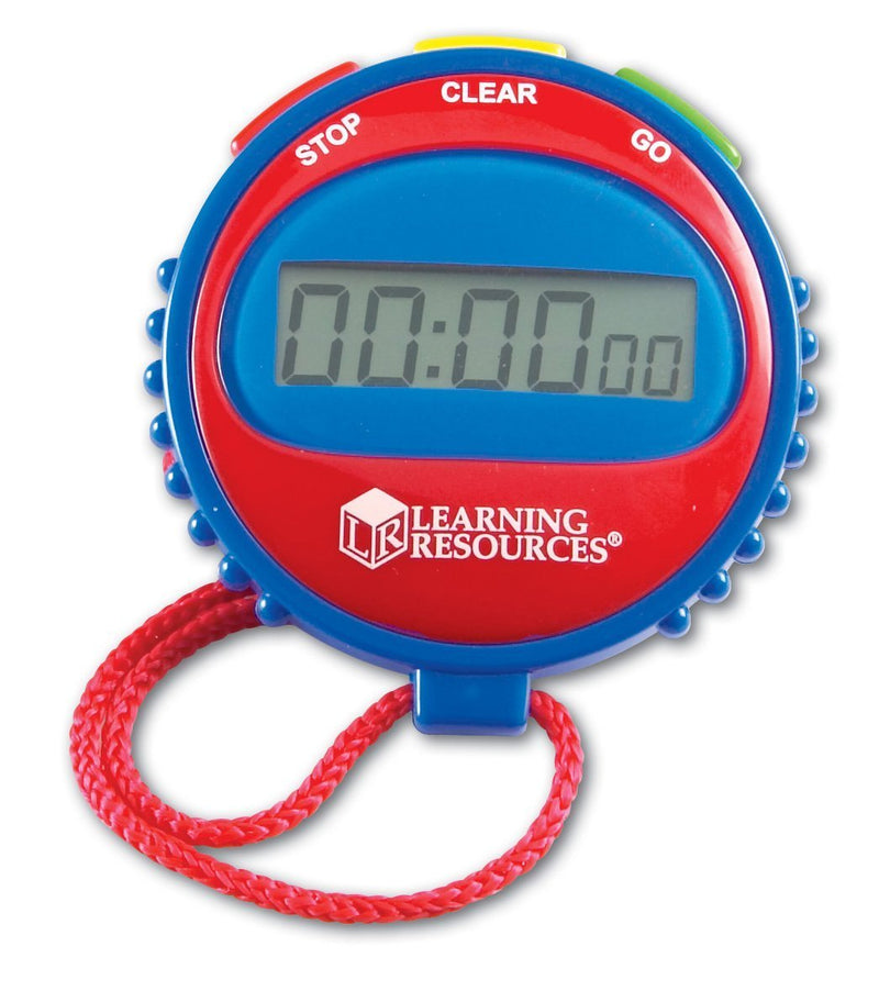 [Australia - AusPower] - Learning Resources Simple 3 Button Stopwatch, Supports Science Investigations, Timed Math Exercises, Elapsed Time Tracking, Ages 5+ 