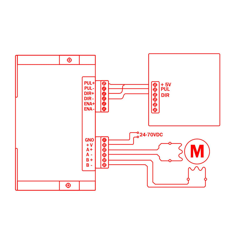 [Australia - AusPower] - Jusnboir 3D Printer Accessories DM556 STEPPERONLINE Stepper Motor Driver 5.6A 5V - 24V 42 57 Stepper Motor Universal Motor Driver is Suitable For 3D Printers, Engraving Machines, Etc 