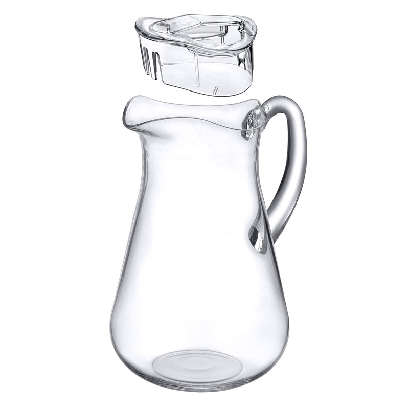 [Australia - AusPower] - Amazing Abby - Droply - Acrylic Pitcher (64 oz), Clear Plastic Water Pitcher with Lid, BPA-Free and Shatter-Proof, Great for Iced Tea, Sangria, Lemonade, Juice, and More Droply (64 oz) 