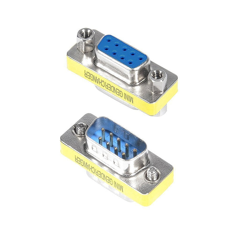 [Australia - AusPower] - Top-Longer Rs232 Serial Cable 9 Pin DB9 Female to Female / Male to Male Gender Changer Coupler Adapter Connector Pack of 4 