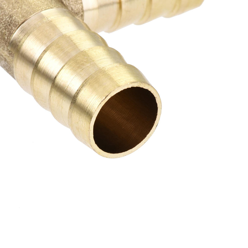 [Australia - AusPower] - uxcell Reducing Barb Hose Fitting Tee T Shape Pipe Connector Brass 3/8" x 3/8" x 5/16" 3/8" x 3/8" x 5/16" 