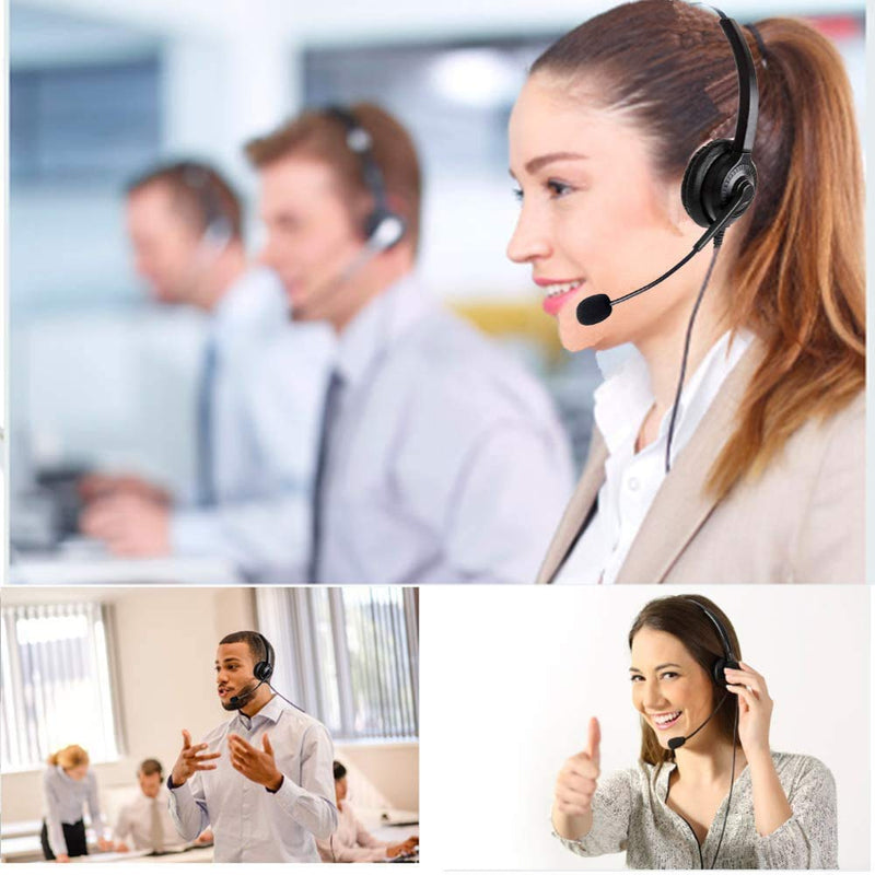 [Australia - AusPower] - Cosyplus 2.5mm Telephone Headset Monaural with Noise Cancelling Microphone for DECT AT&T ML17929 Vtech Panasonic KX-T7630 Polycom Clarity XLC3.4 Office IP and Cordless Dect Phones（T10） 
