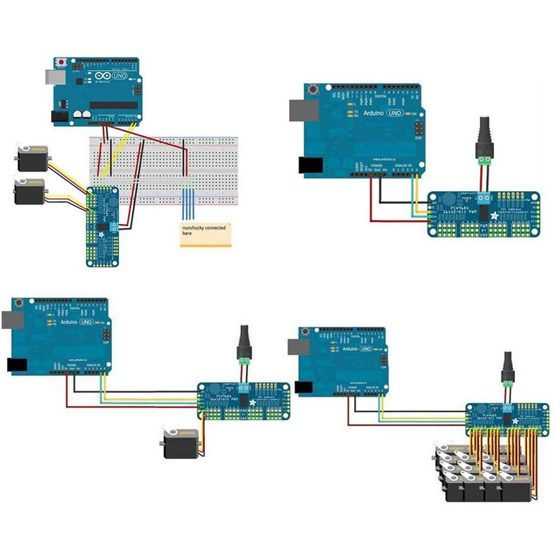 [Australia - AusPower] - 1pc PCA9685 16 CH 12Bit PWM Servo Motor Driver Board Controller IIC Interface for Arduino Raspberry Pi Zero/Zero W/Zero WH/2B/3B/3B+ and Robot (1pc) 1 Piece 