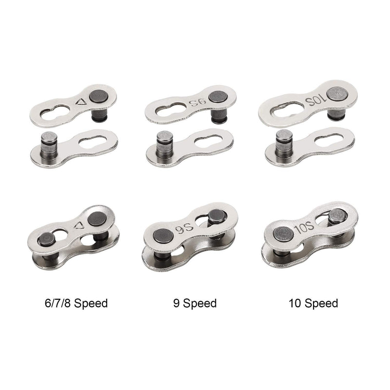 [Australia - AusPower] - Bike Link Plier + Chain Wear Gauge + 6 Pairs Bicycle Missing Link, Chain Plier Quick Link Plier for 6/7/8/9/10 Speed Chains Repair | Professional Bicycle Chain Tool Kit 