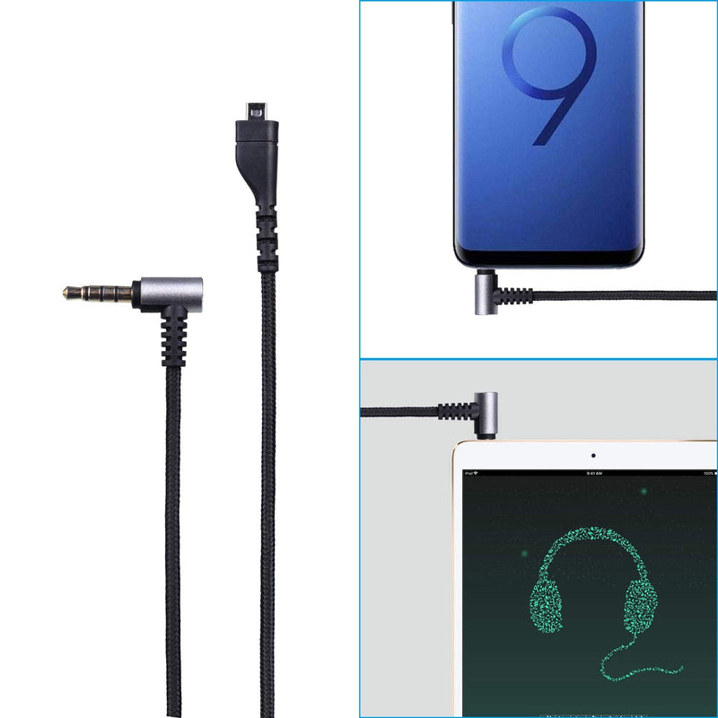 [Australia - AusPower] - KeyEntre Replacement Audio Cable for SteelSeries Arctis 3, Arctis Pro, Arctis 5, Arctis 7, Arctis Pro Gaming Headset 2m/6.5 Feet (Male to Female) 