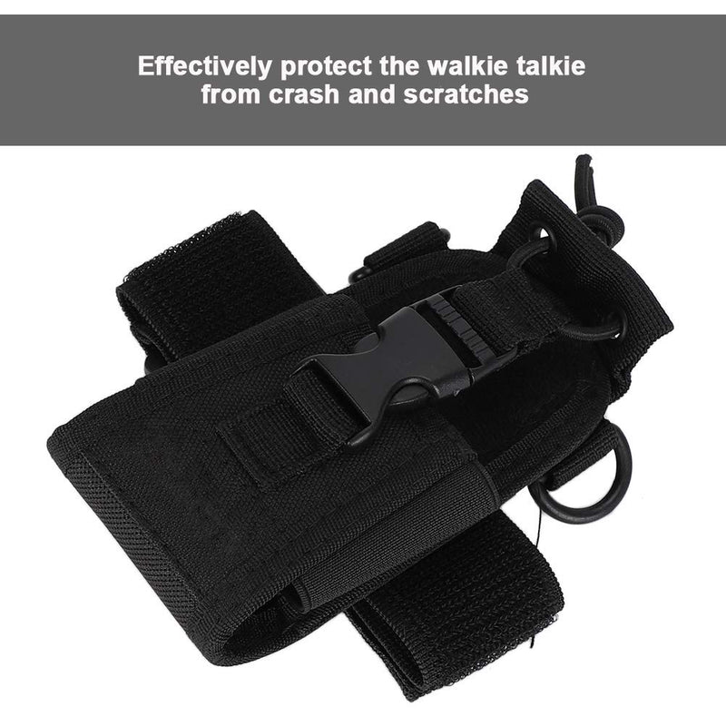 [Australia - AusPower] - PUSOKEI Tactical Universal Radio Holster Versatile Arm Bag Carry Pouch Case Holder for UV-5R UV-82 Walkie Talkie Heavy Duty Holder Case 
