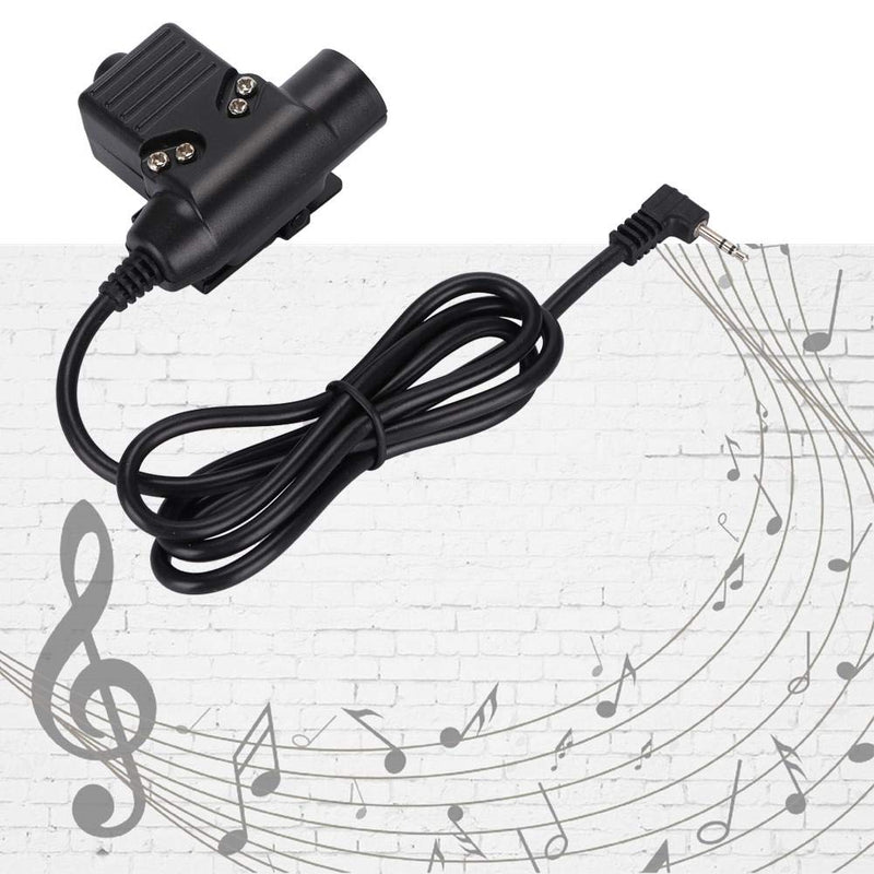 [Australia - AusPower] - PTT Cable Multi-Functional 2.5mm Single Hole PTT Cable Suitable For ZT/U94 type headset cable & PTT and military standard version plug 