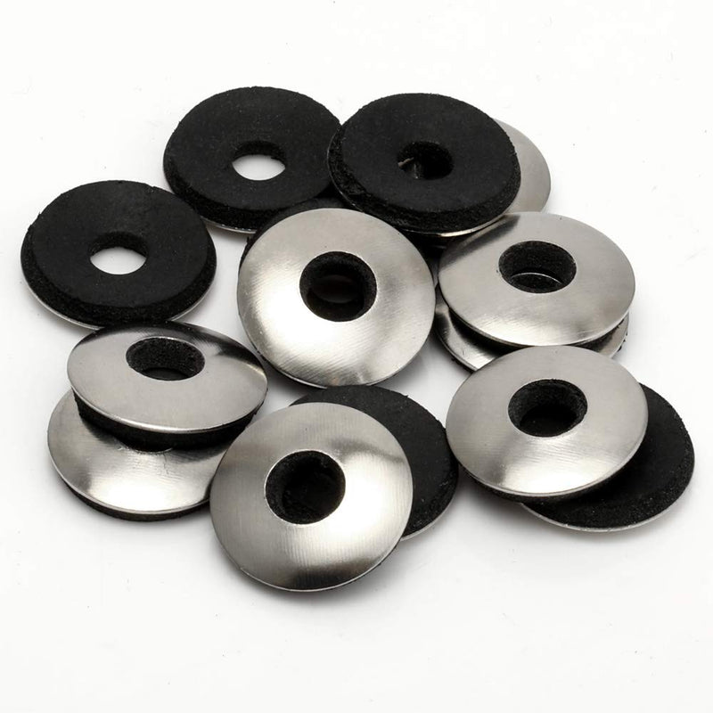 [Australia - AusPower] - 1/4'' x 5/8" Neoprene EPDM Bonded Sealing Washers, Stainless Steel 18-8 (304), 50 PCS 1/4" x 5/8" OD (50 PCS) 